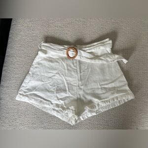 Showpo White High Waisted Shorts